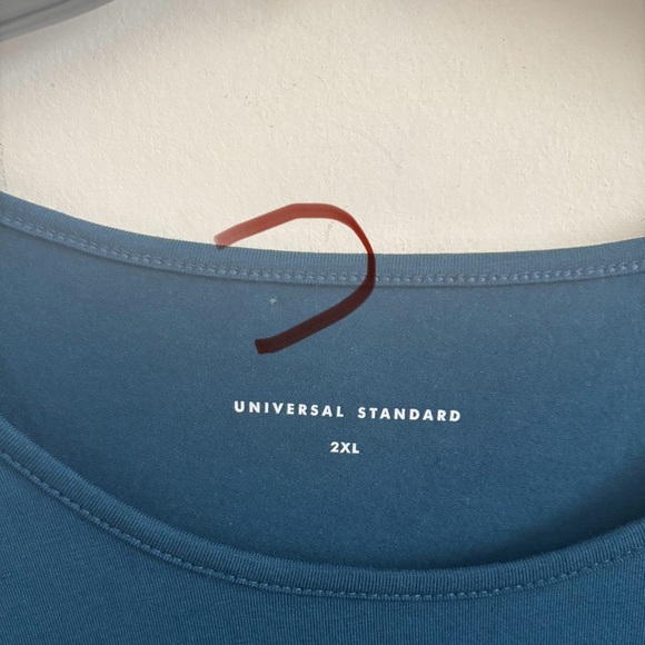 Universal Standard Tee Shirt Women’s 2X Boxy Relaxed Fit Blue Loungewear Casual - Picture 7 of 7